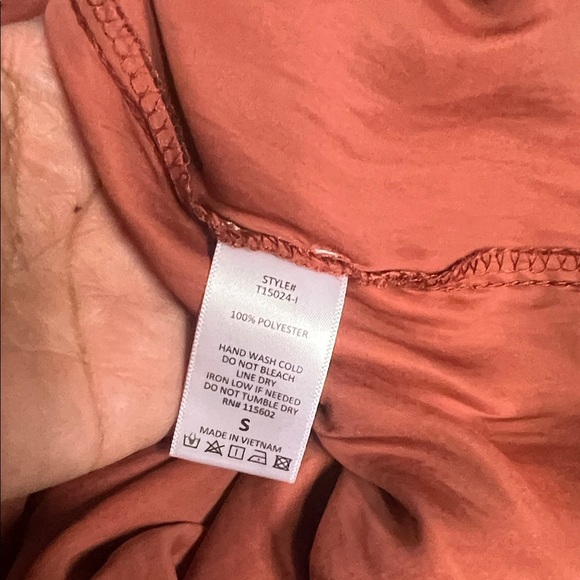 Rust color Button Down Shirt - Picture 7 of 9